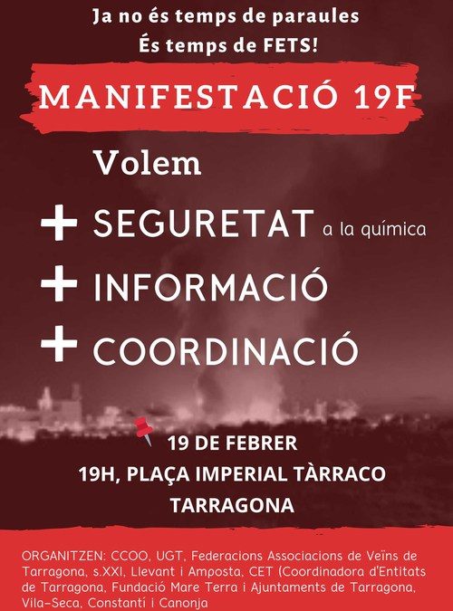 La manifestación del 19F reclamará “Seguridad, información y coordinación”